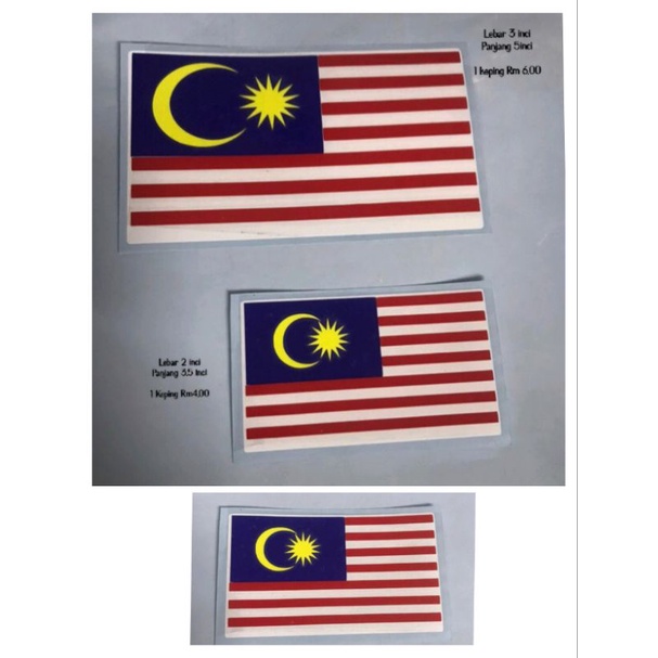 Sticker Bendera Malaysia (2) | Shopee Malaysia