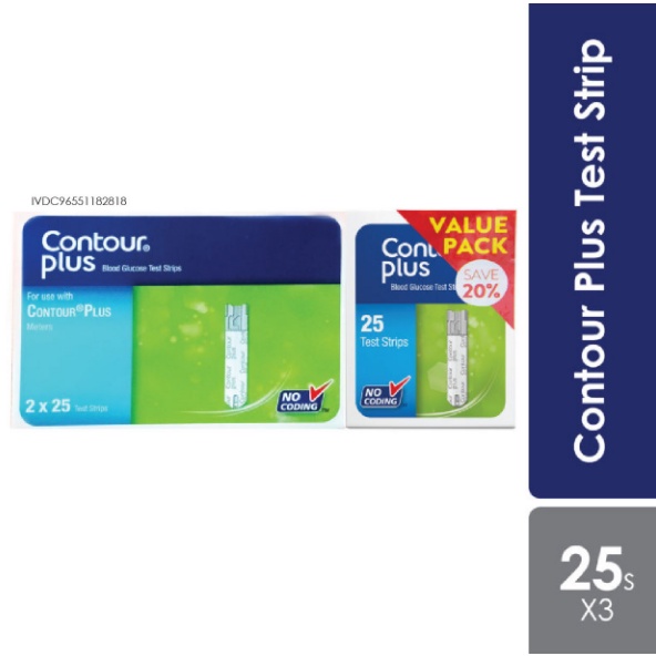 CONTOUR PLUS TEST STRIP 2X25S W/25S | Shopee Malaysia