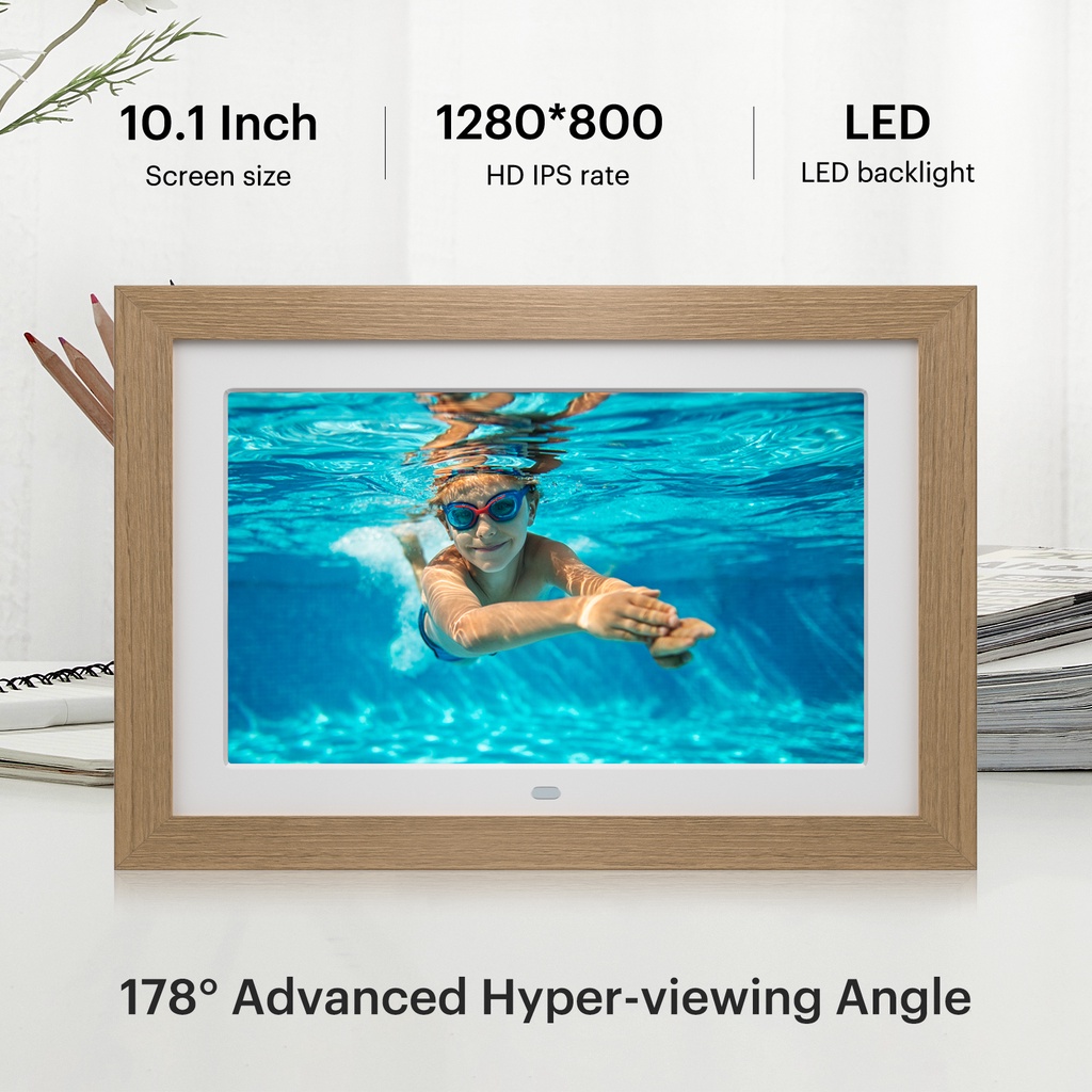 10.1 Inch HD Digital Photo Frame 1280*800 HD UltraThin LED Electronic