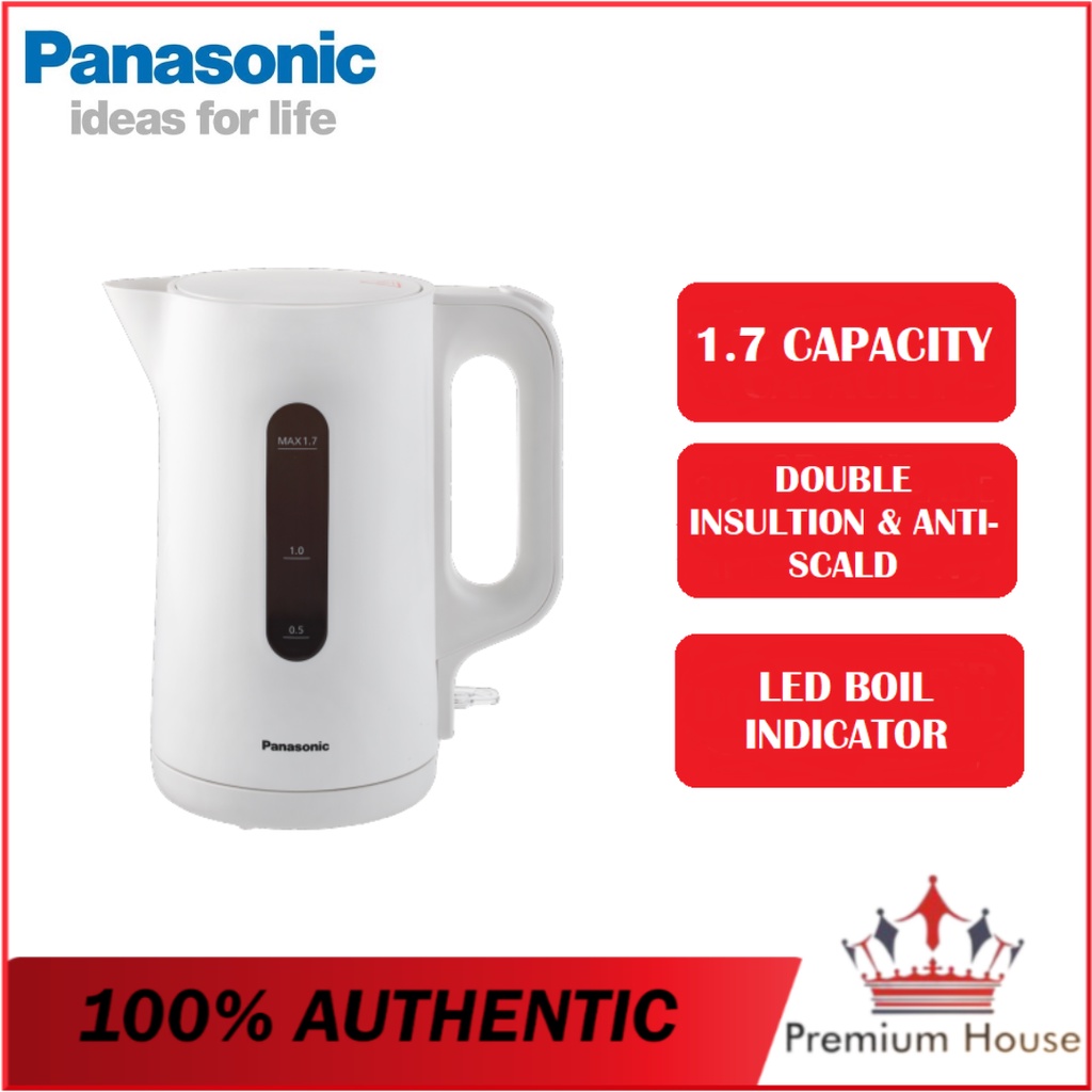 Panasonic 1.7L Plastic Jug Kettle NC K101 NC K101WSK Electric Kettle 1.7L In A Stylish Stainless Steel Design NC K301 Shopee Malaysia