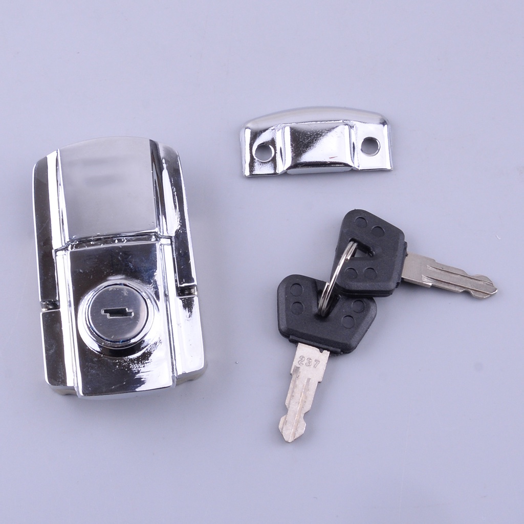 Motorcycle Tail Box Rear Trunk Luggage Lock Storage Case with 2 Keys ...