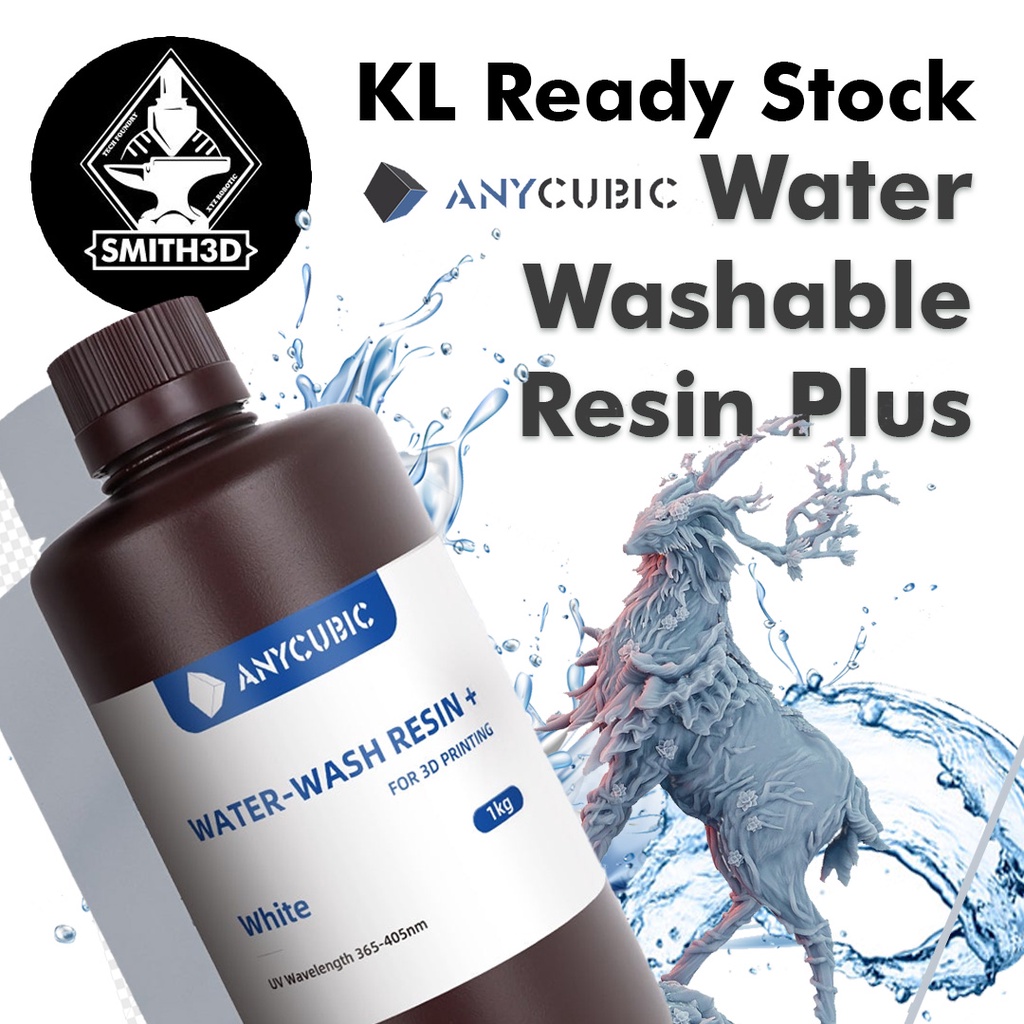 ANYCUBIC Water-Wash Resin 3D Printers Resin Water Washable 365-405nm ...