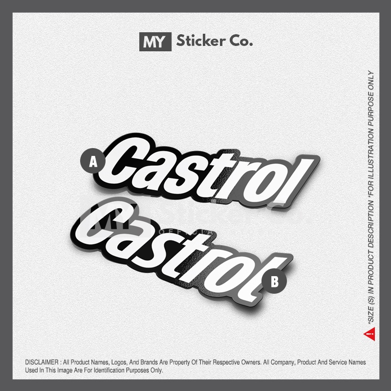 Sticker - Castrol (Text) | Shopee Malaysia