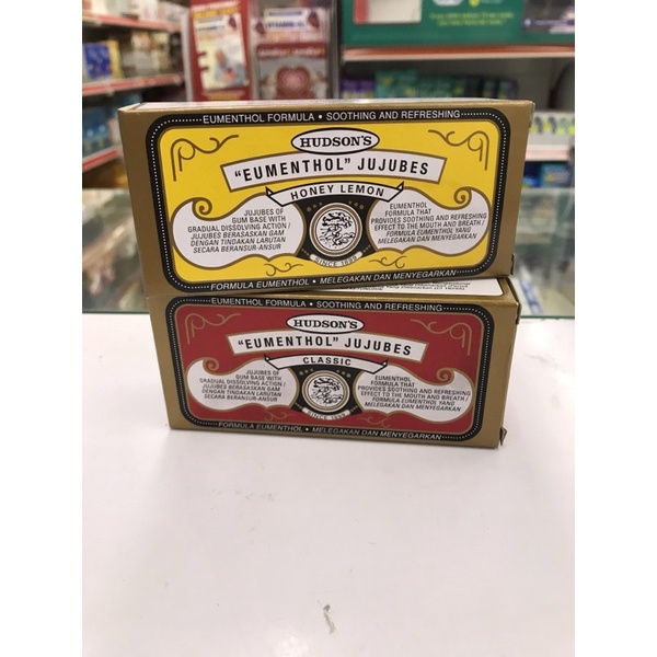HUDSON’S EUMENTHOL JUJUBES CLASSIC OR HONEY LEMON | Shopee Malaysia