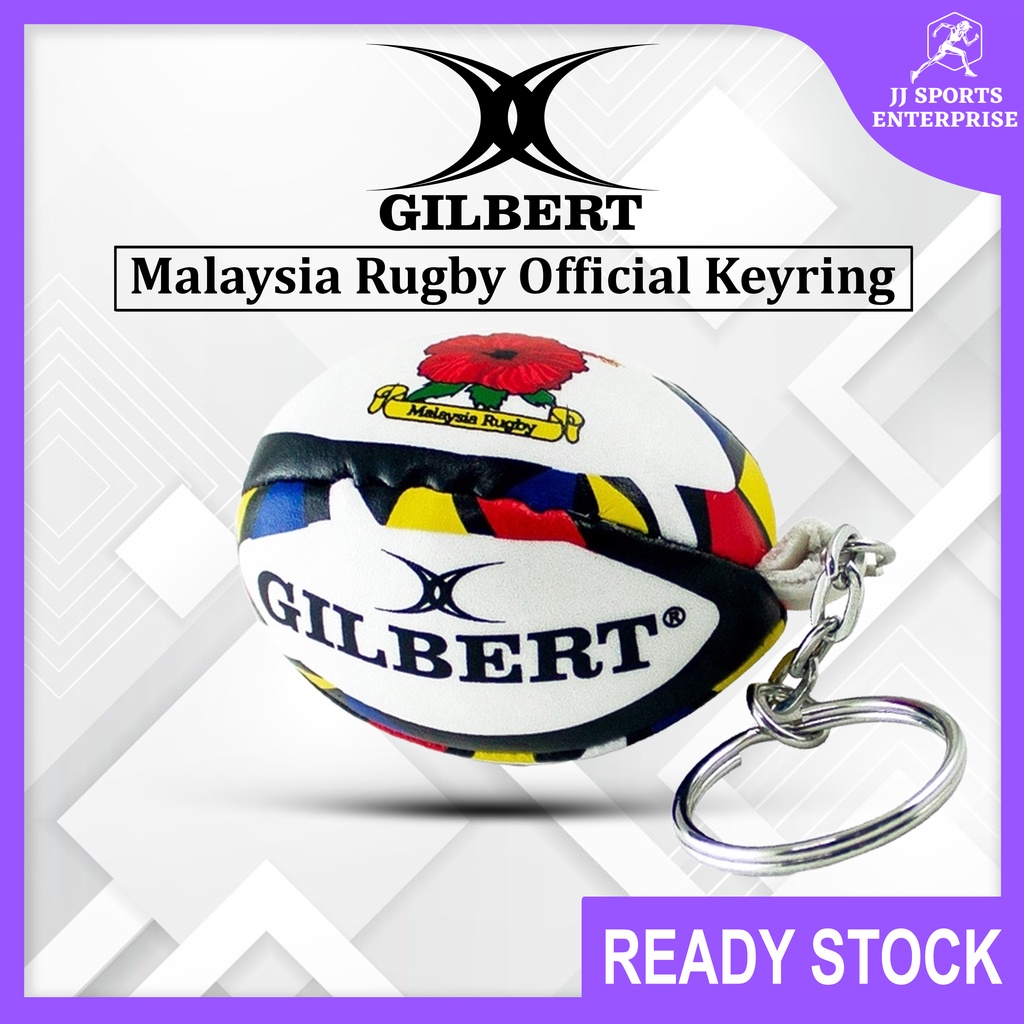 Gilbert X MRU Gilbert Malaysia Official Keyring Rugby Souvenir Key Ring