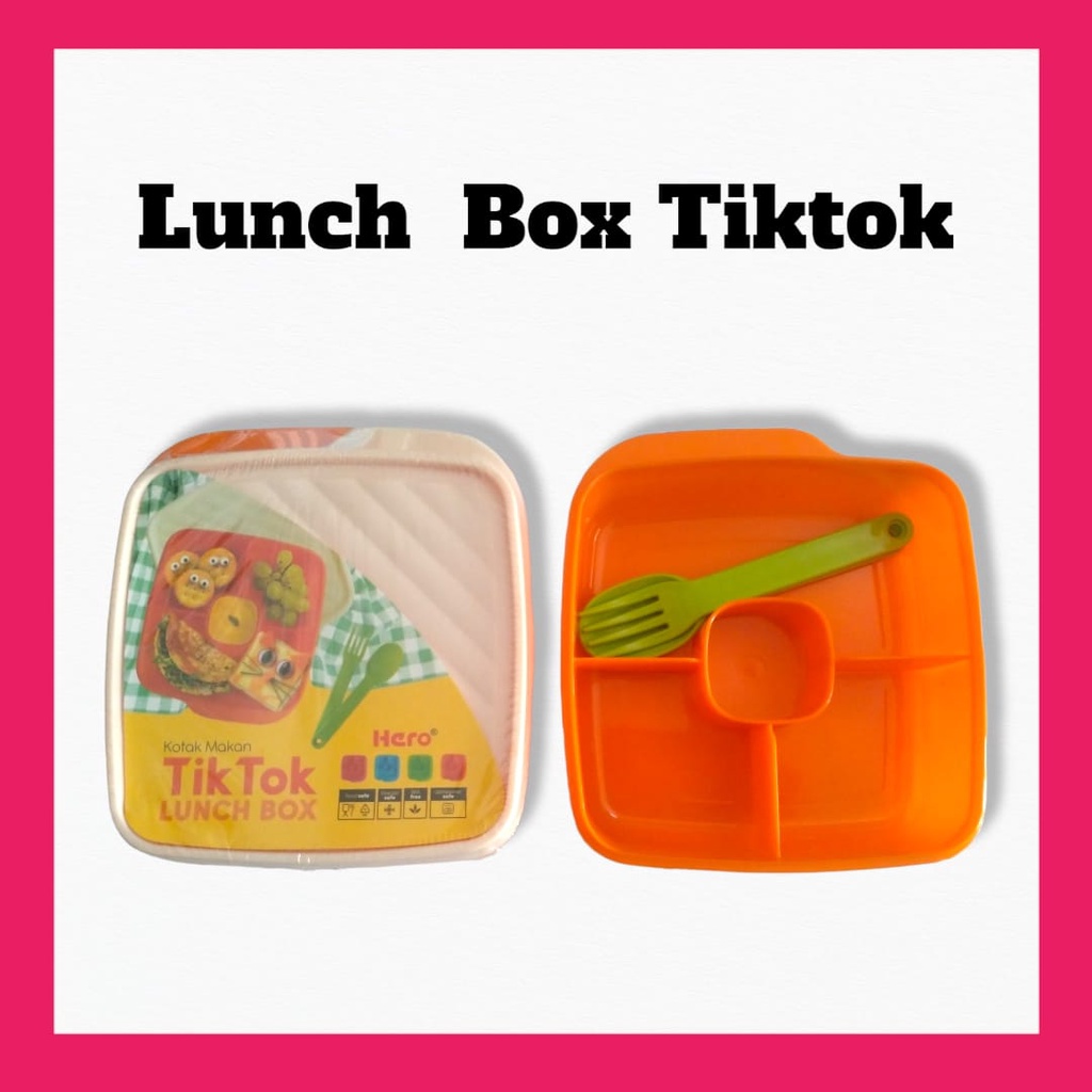 Lunch BOX SET TIK TOK LUNCH BOX SET 3IN 1/4 Bulkhead Shopee Malaysia