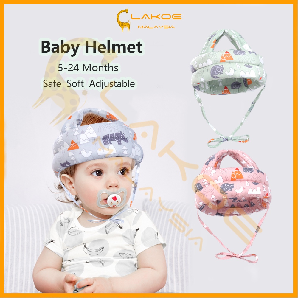 LAKOE Baby Head Protection Adjustable Soft Safety Baby Helmet Walk