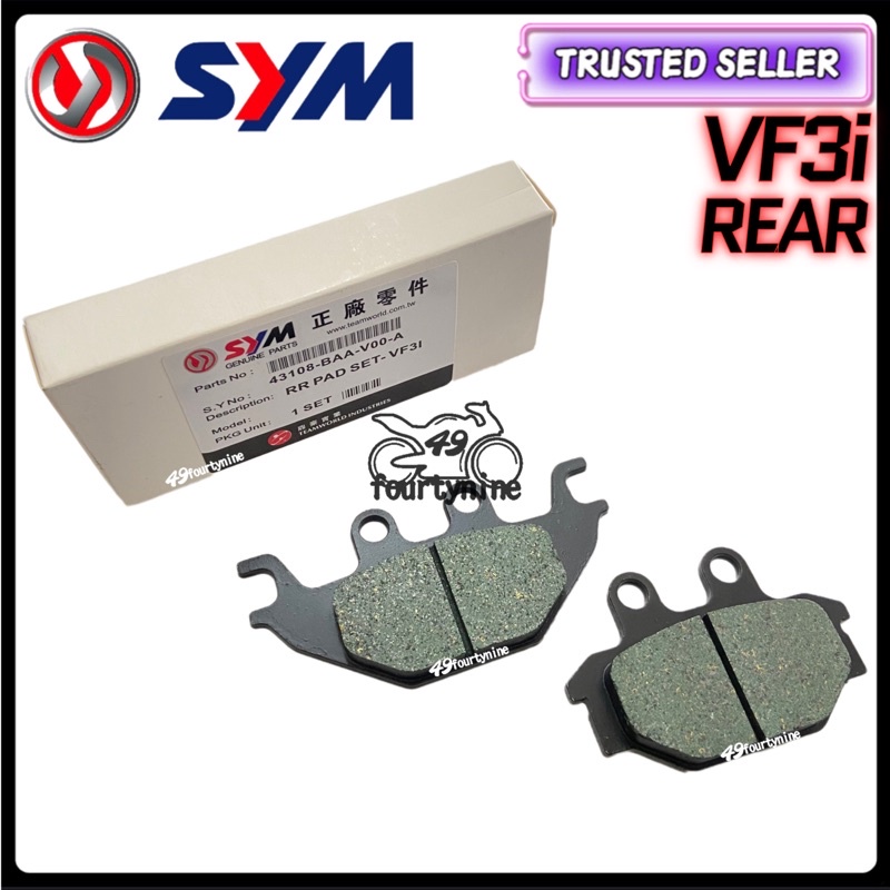 Sym Vf I Rear Disc Pad Belakang Disc Pad Brake Pad Shopee Malaysia