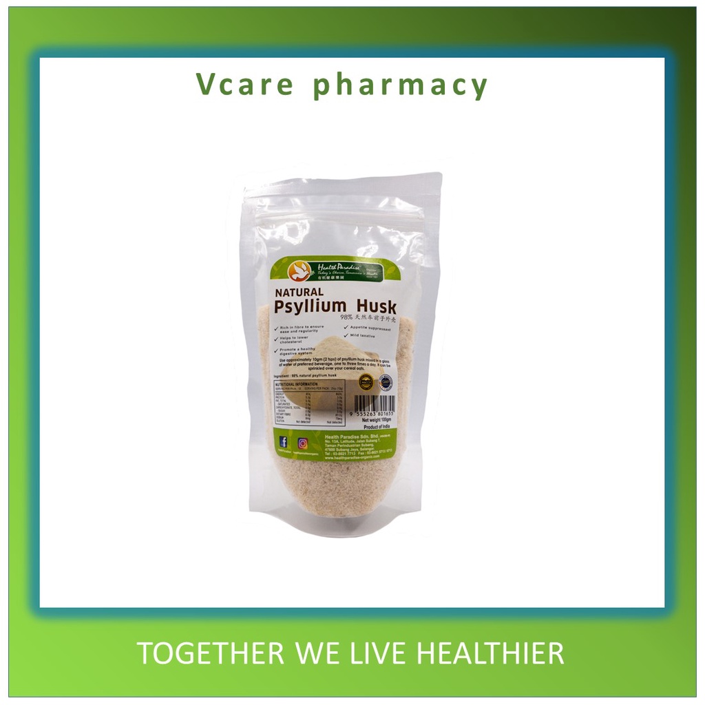 HP ORGANIC PSYLLIUM HUSKS 100G Shopee Malaysia