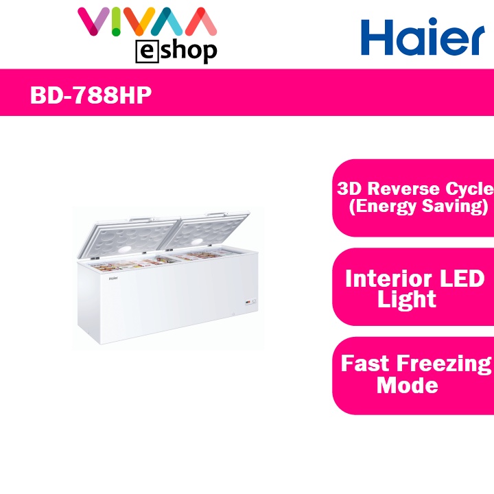Haier BD788HP Chest Freezer 750L R600a 2 in 1 Convertible Fridge