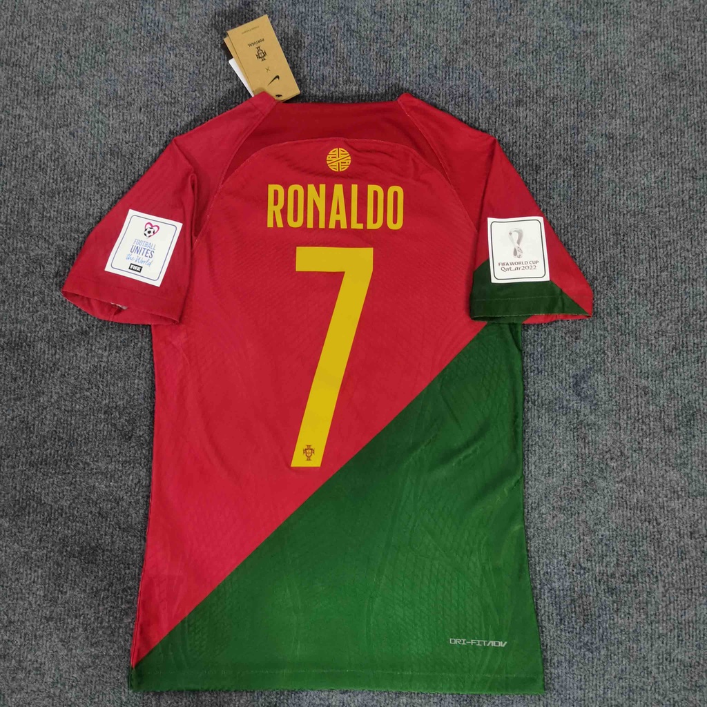 NIKE CRISTIANO RONALDO PORTUGAL HOME JERSEY FIFA WORLD CUP 2018 PATCHE –