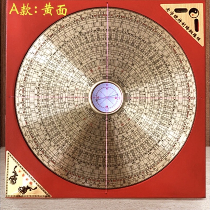 香港老罗庚风水罗盘纯铜高精度三元三合综合盘八卦小罗盘Feng Shui