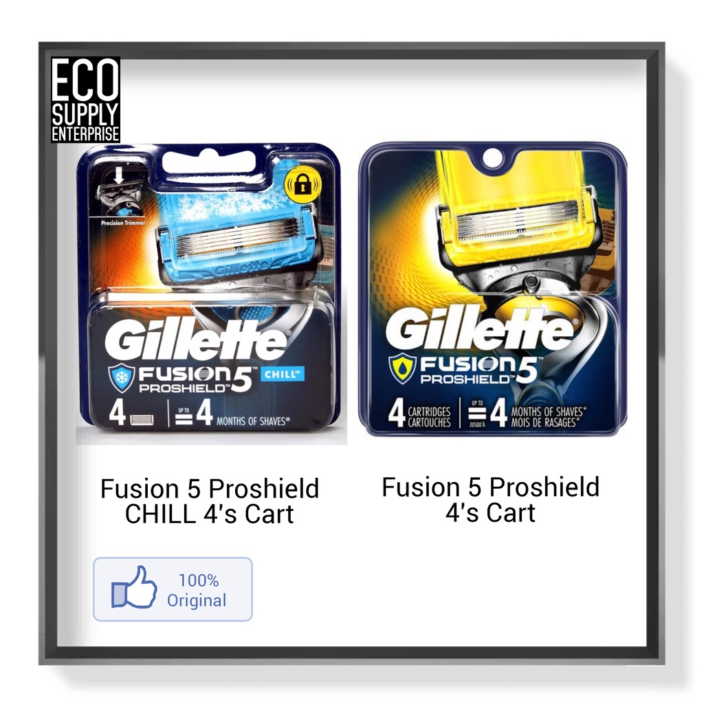 Gillette Fusion 5 Proshield 4's Cart/Gillette Fusion 5 Proshield CHILL ...