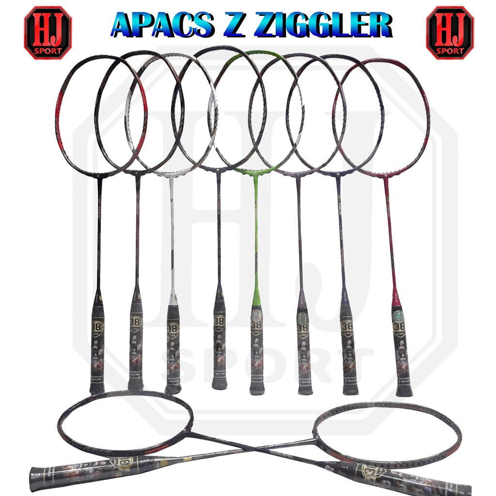 Badminton Racket Apacs Z Ziggler 38lbs UK Grip Free Apacs Racket ...