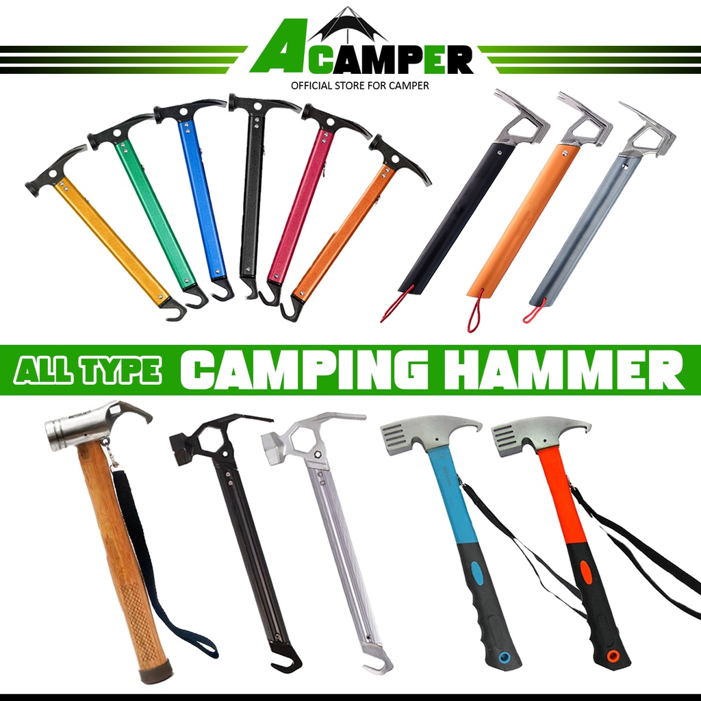 Multifunction Camping Hammer Camping Peg Hammer Tent Hammer Tukul