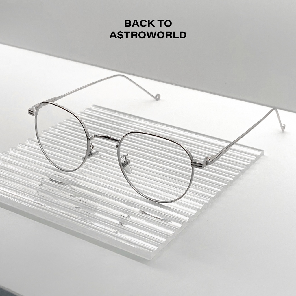 Ziriconi high-end fashion steel eyeglass frames + Leather case + Water ...