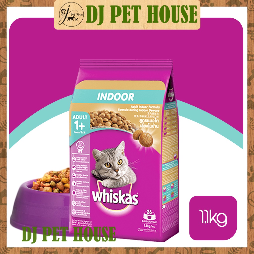 Whiskas indoor dry outlet cat food