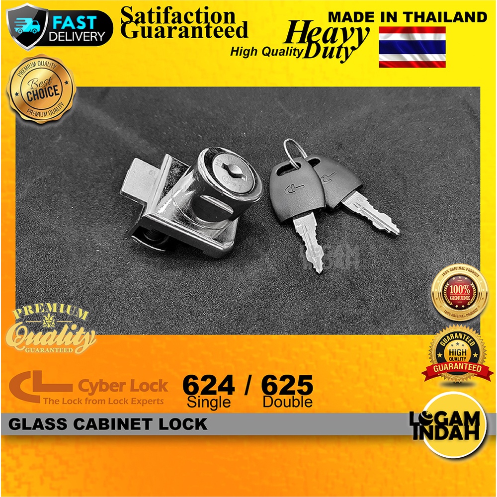 [100 ORIGINAL] CL 623, 624 HEAVY DUTY GLASS LOCK / IKEA GLASS