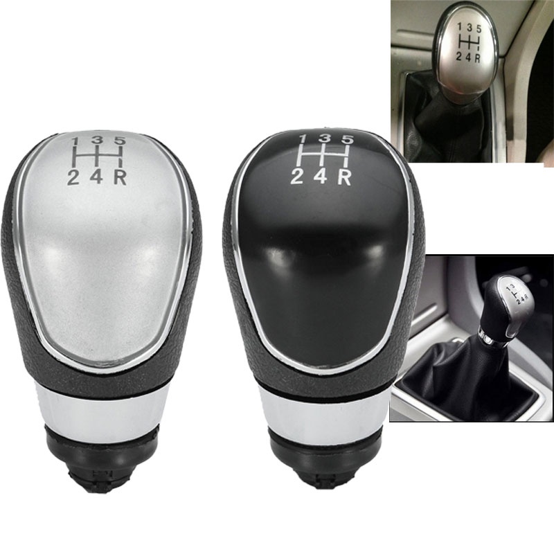 5 Speed Chrome Gaiter Boot Cover Gear Shift Head Gear Shift Lever For ...