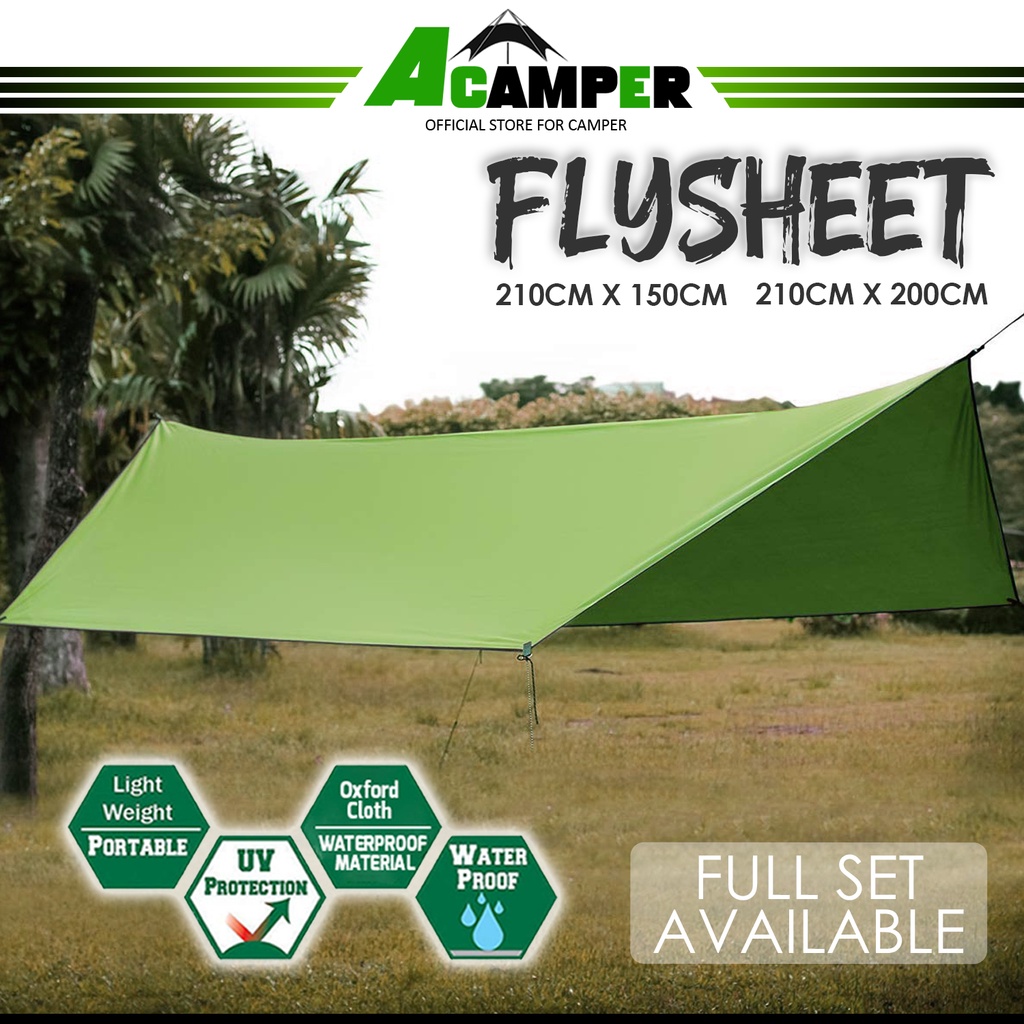 Flysheet Camping Waterproof Camping Canopy Tarp Tent Tarp Fly Sheet ...