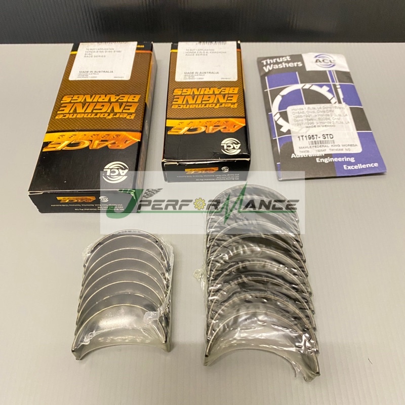 ACL MAIN RACE BEARINGS TIGHTER / LOOSER - HONDA K20 / K24 /B18C /B16A /B16B main image 1