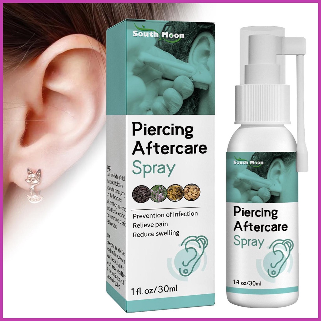 Ear Care Effective Earring Cleaning Solution Portable Piercing Cleaning