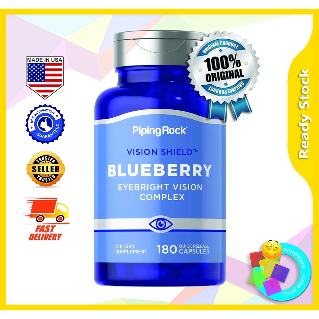 Piping Rock Blueberry Eyebright Vision Complex, 180 Quick Release ...