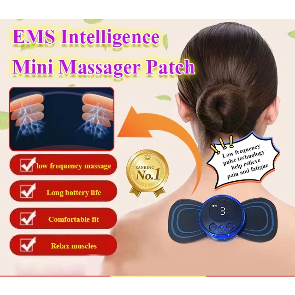 Pocket Massager Cervical Spine Massage Patch Low Frequency Pulse Portable