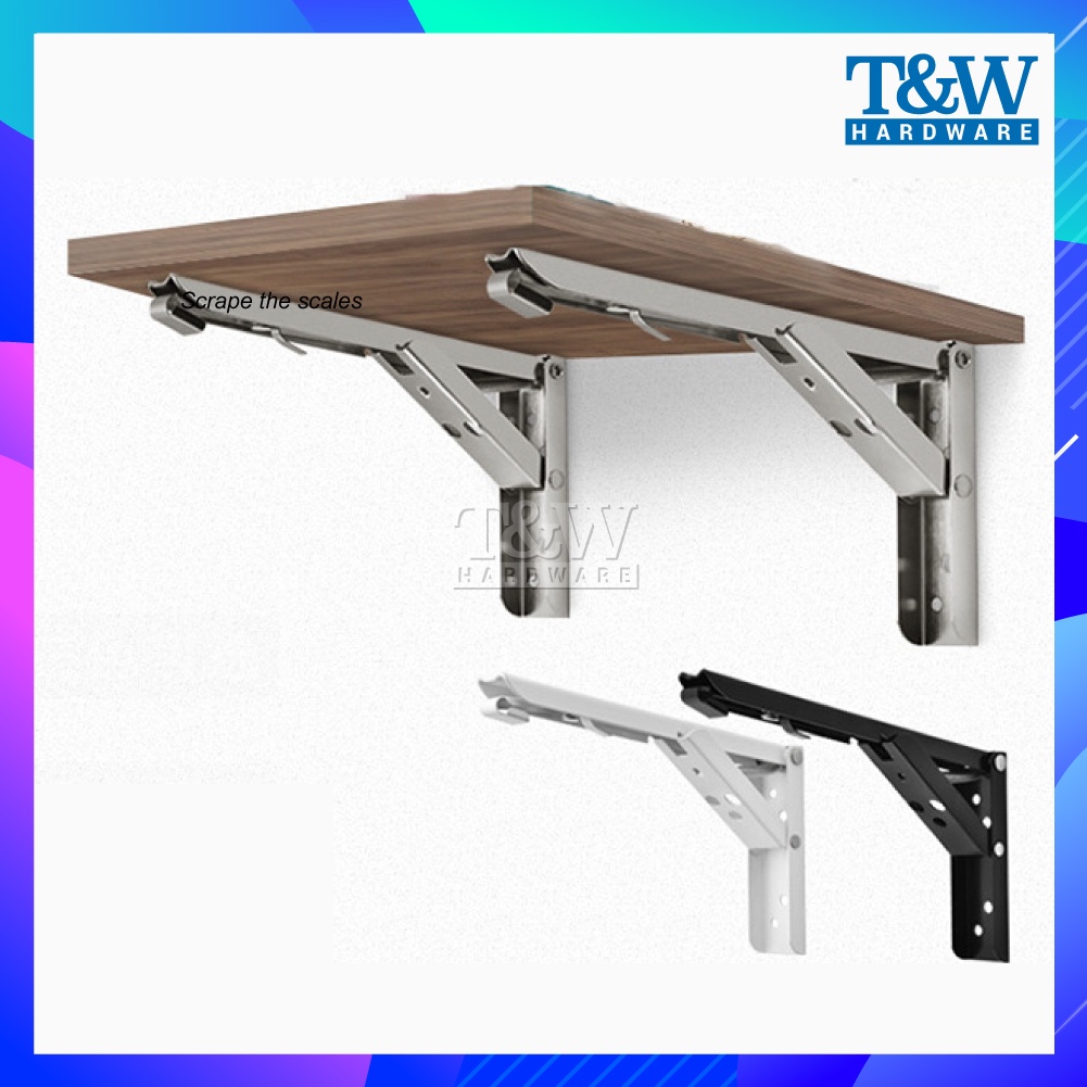 F-type Spring Movable Bracket Triangle Bracket Folding Wall Shelf ...