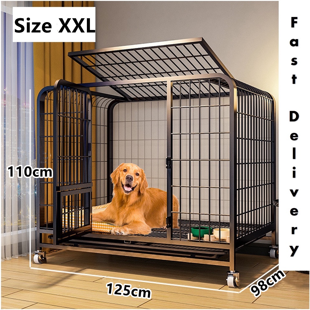 S - XXL Sizes Large Size Quality Thicken Dog Cage 优质狗笼子 Quality Sangkar