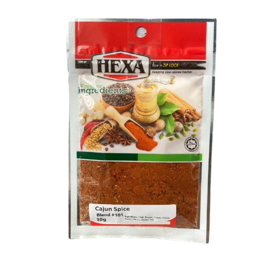 HEXA HALAL Cajun Spice 101 30g Rempah Cajun Shopee Malaysia
