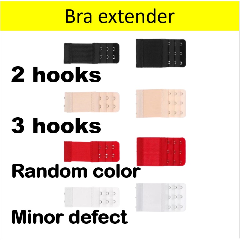 MURAH Elastic Bra extender Cheap bra hook random color minor defect ...