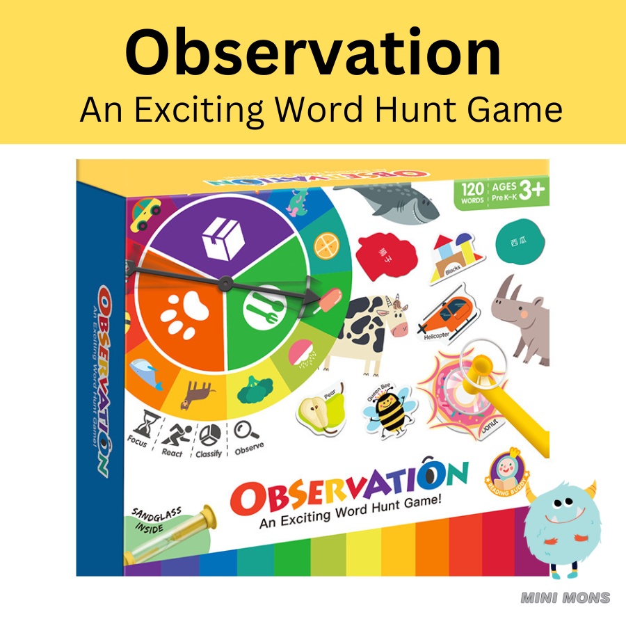 Observation Fun Word Hunt Game Early Kids Children Education Toys ...