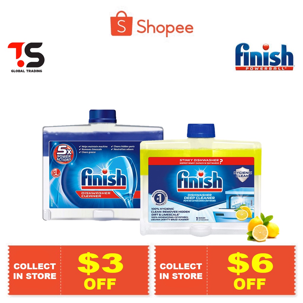 Finish Machine Dishwasher Cleaner Regular / Lemon 250ml Shopee Malaysia