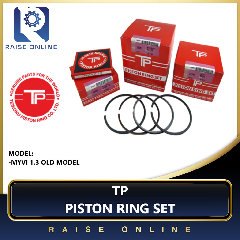 ( MADE IN JAPAN ) TP PISTON RING SET PERODUA MYVI 1.3 | Shopee Malaysia