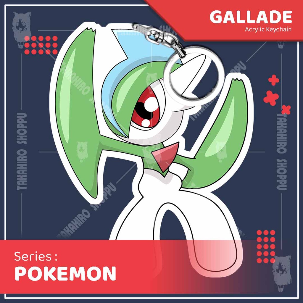 GANTUNGAN Pokemon Acrylic Keychain / Keychain - GALLADE | Shopee Malaysia