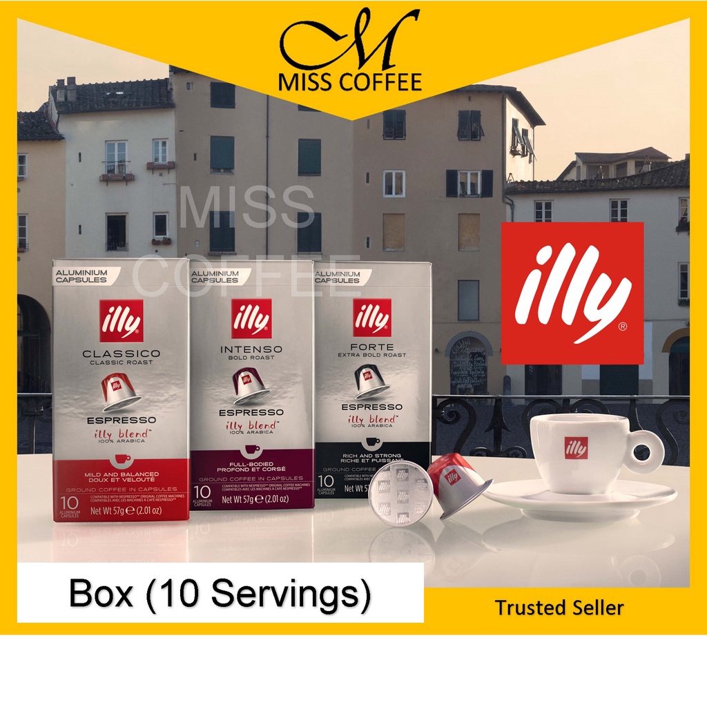 NEW - illy Nespresso Coffee Capsules CLASSICO FORTE INTENSO ...