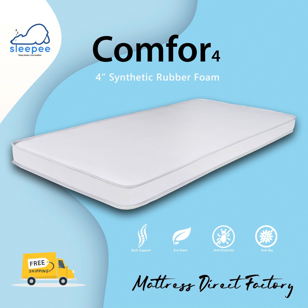 ( FREE DELIVERY) Sleepee Comfor/ Comfy Synthetic Rubber Foam Mattress