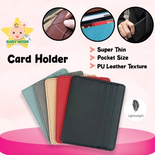 Men Women Wallets Genuine Leather Card Holder Business ID Credit Card Bag  Luxury Sheepskin Short Purse Slim Cowhide Money Clip