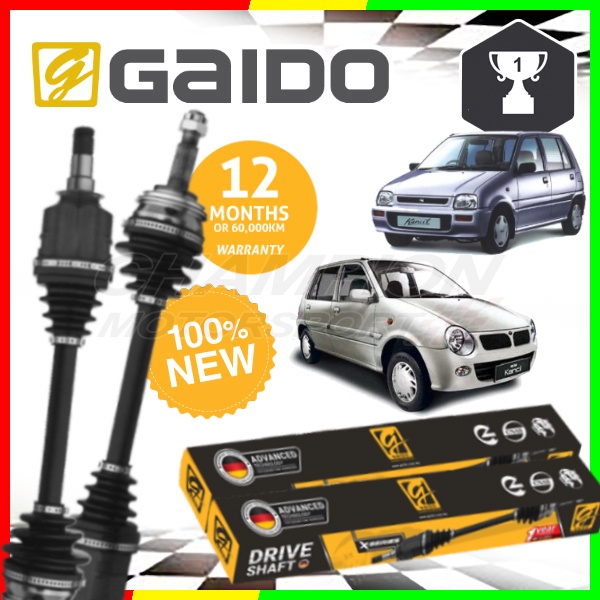 GAIDO Drive Shaft Perodua Kancil 660 Manual (Warranty 1Year or 60,000km