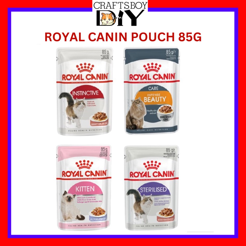 (Ready Stock) Royal Canin Cat Food Wet Pouch Kitten / Intense Beauty