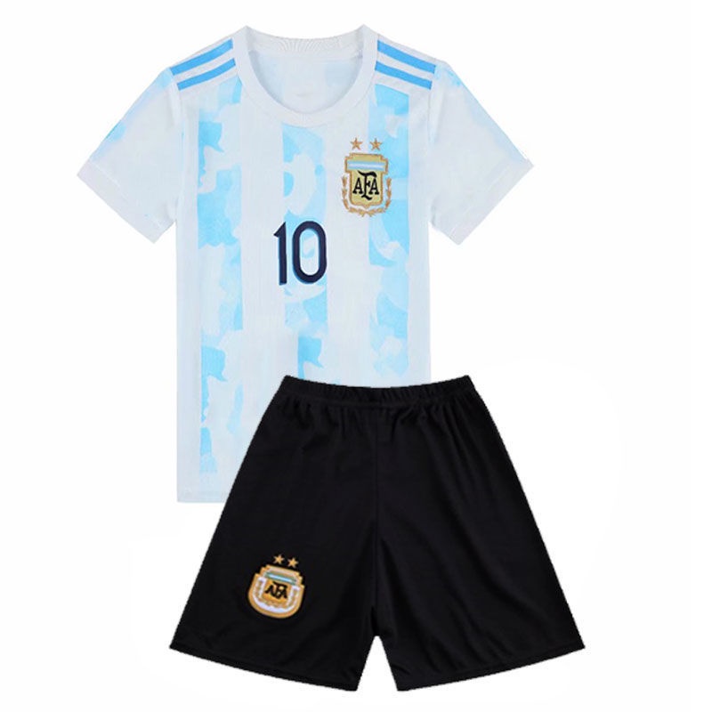 Buy #10 Messi Argentina Three Stars Away Kit Kids 2022/23