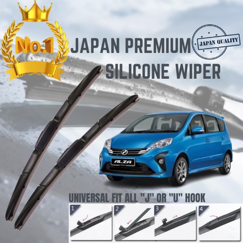 JAPAN PREMIUM COATING SILICONE WIPER-Perodua Alza 2018-2021 | Shopee ...