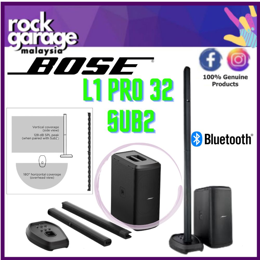 Bose L1 Pro 32 Portable PA System With B20 Sub2 Bass Module ( L1Pro32 ...