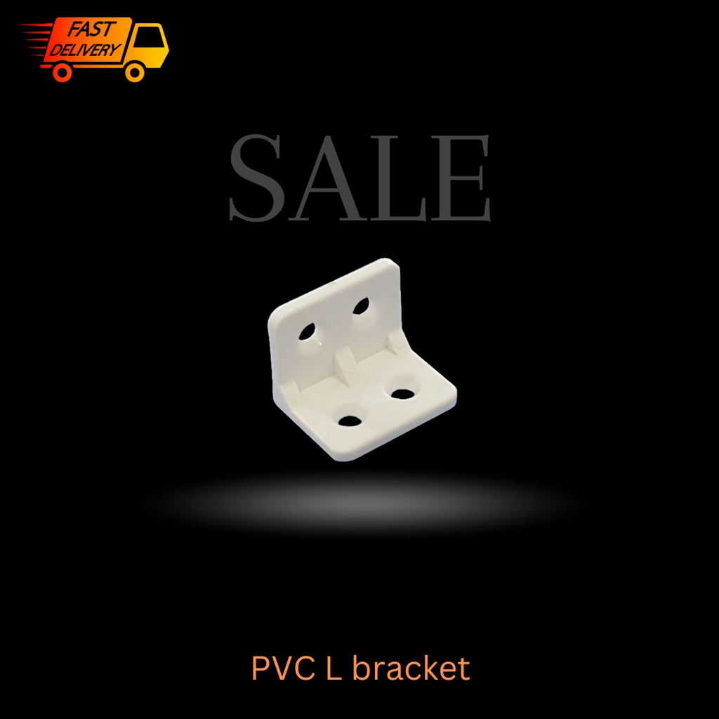 PVC Shelf Support L bracket / Furniture Angle Corner Bracket / Corner ...