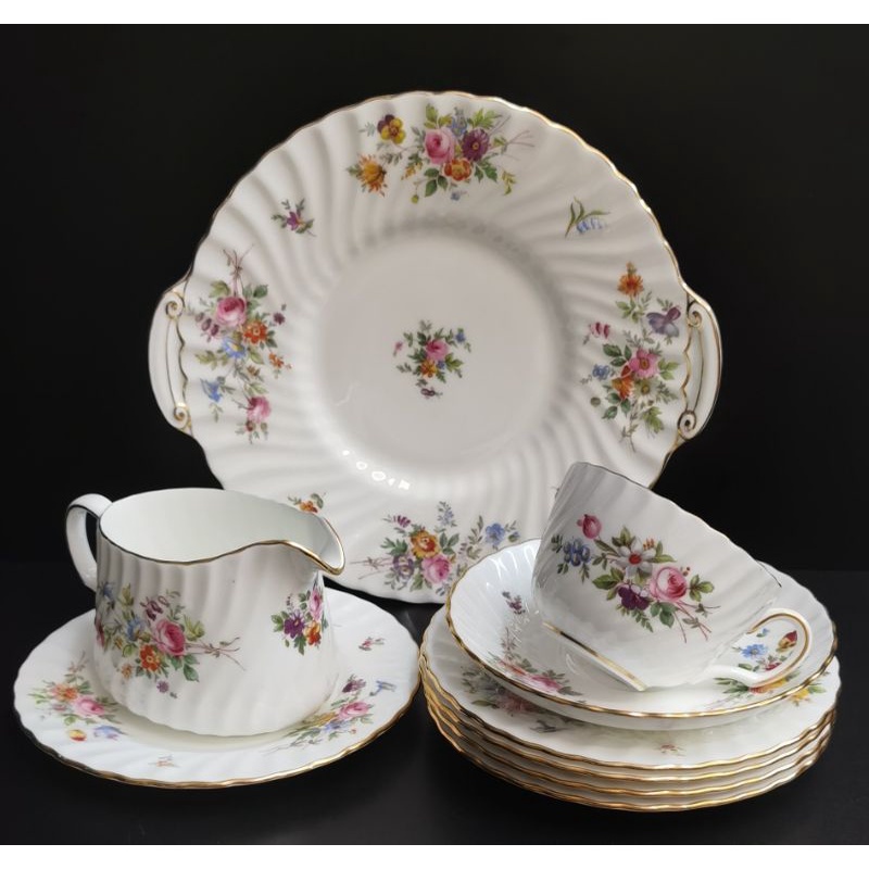 Minton 🇬🇧 Made in England (19381958) Older Marlow Bone China Tea Set