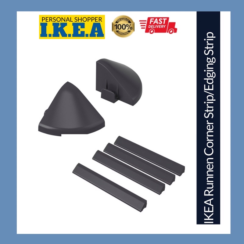 IKEA Runnen Corner Edging Strip Outdoor Decking Floor Mallsten Utlangan ...