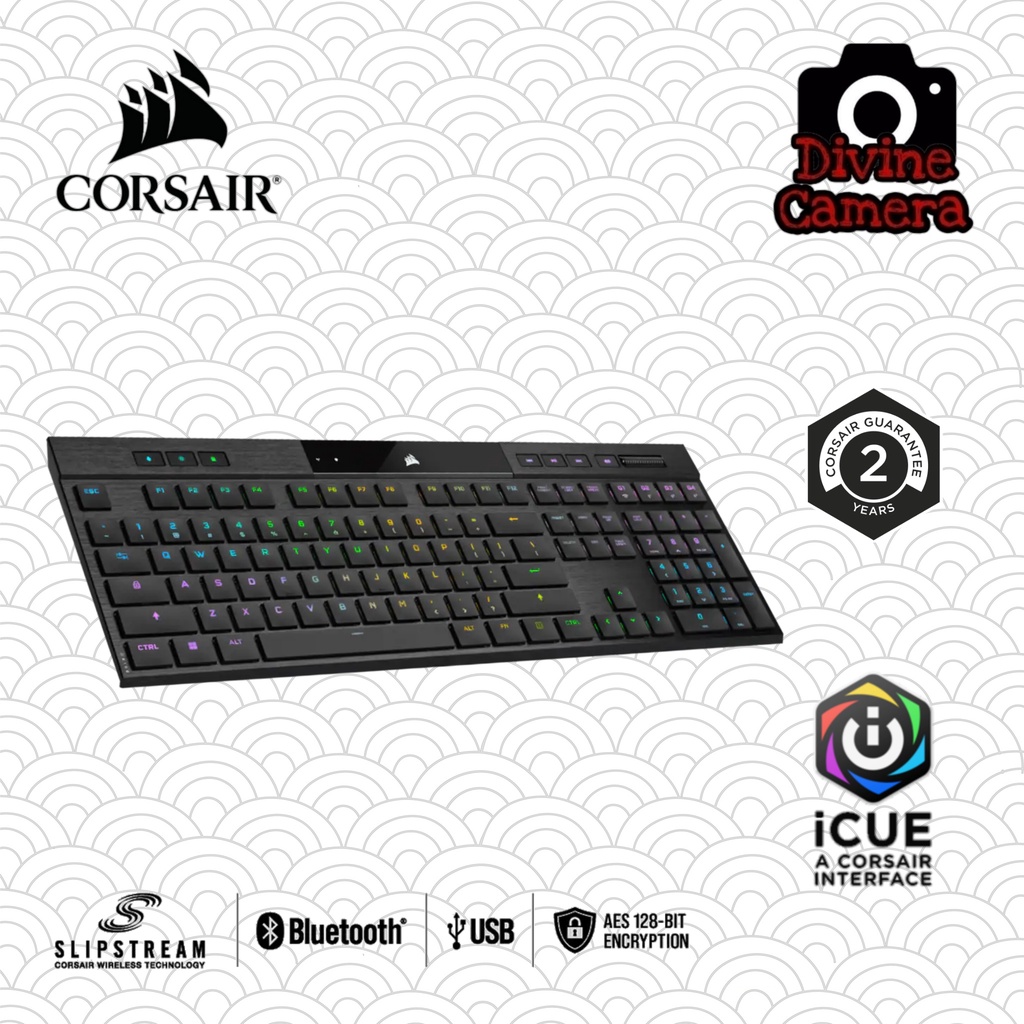Corsair K100 AIR WIRELESS RGB UltraThin Mechanical Gaming Keyboard