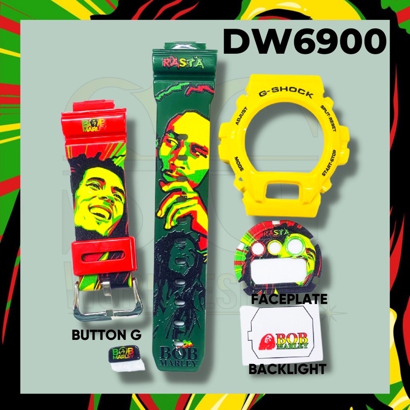 Dw6900 G Shock In4mation Rasta BNB DW6900 CUSTOM RASTA IN4MATION