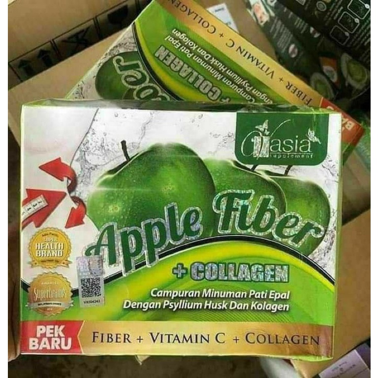 V ASIA APPLE FIBER + COLLAGEN KOTAK V ASIA ORANGE FIBER + COLLAGEN